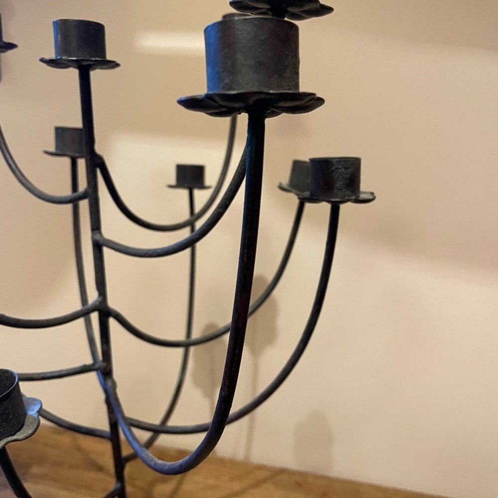 Anthropologie Iron Candelabra - Picture 5 of 9